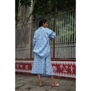 Blusa Oversize con Rayas de Corazones para Mujer Tallas Grandes, Camisa a Rayas para Mujer - Product Image 3