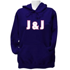 Sweat-shirt à capuche Jack & Jill pour femmes, motif lettre, bleu marine, décontracté, chaud, vêtements en gros, neuf - Product Image 1