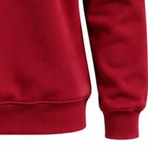 <b>Red</b> <b>Women</b> Mock Neck Sweatshirt Long Sleeve Pullover Casual Oversized Fleece High Collar Winter Streetwear Fashion <b>Jumper</b> Top - Product Image 6