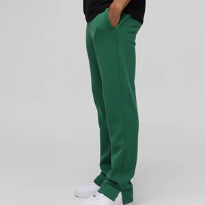 All size & color available Men Sweatpants Elastic Waist Side Pockets Casual Style Midweight Autumn Wear Men Sweatpants for sale - Product Image 3