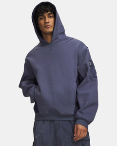 Sudadera de Corte Regular, Diseño Novedoso, 100% Algodón Felpa, Hombros Caídos, Bolsillo con Cremallera, Transpirable, Ribete Elástico - Product Image 4