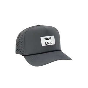 Tour Performance Breathable Custom Logo Golf Hat Full Perforated Panels Rope Waterproof Lightweight 5-Panel <b>Snapback</b> <b>Cap</b> - Product Image 2