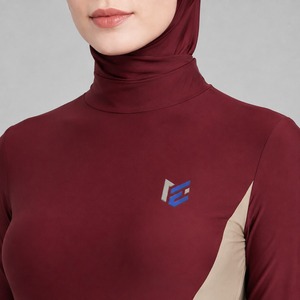 Modest Burkini Set Long Sleeve Swimwear Women Full Coverage Beach <b>Suit</b> Quick Dry Comfortable Swimming Outfit Modest Burkini set - Product Image 6