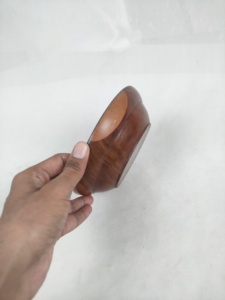 Exportador Mayorista de Tazones de Madera con Diseño Floral Esmaltado, Nuevo Diseño - Product Image 1