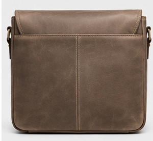 Sac messager vintage en cuir pleine fleur vieilli Gravs LM-02MT pour homme, sacoche d'ordinateur portable à bandoulière avec boucle - Product Image 4