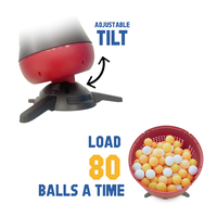 Distributeur automatique de tennis de table Équipement d'entraînement Machine de service Télécommande