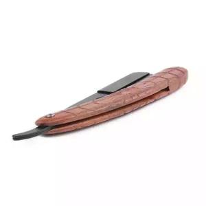 Maquinilla de Afeitar de Alta Calidad de Madera y Acero Inoxidable, Maquinilla de Afeitar Manual para Peluquería, Maquinilla de Afeitar para el Hogar y Salón - Product Image 1