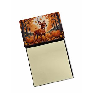 Nuevo Pinscher en miniatura rojo, diseño de otoño, dispensador de notas autoadhesivo, Accesorios de escritorio en blanco recargables, tarjetero y portatarjetas - Product Image 1