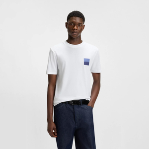 Premium <b>White</b> Cotton T <b>Shirt</b> Mens Short Sleeve Crew Neck Casual <b>Plain</b> Custom Logo Summer Wear - Product Image 1