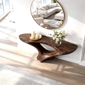 Mesa Auxiliar de Consola Hecha a Mano, Moderna, de Lujo, de Madera Maciza, Ecológica y Duradera, de Alta Calidad para Sala de Estar, Dormitorio, Vestíbulo de Hotel, Villa - Product Image 2