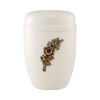 Urne commémorative décorative en aluminium blanc de style européen, personnalisable en gros, écologique, durable, petite, pour mariage