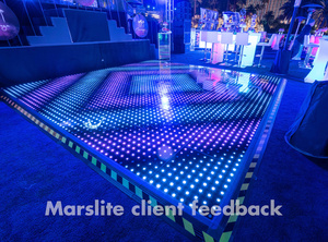 Piste de danse LED vidéo, lumières DJ, panneau matriciel portable, piste de danse lumineuse LED, sol à pixels numériques - Product Image 3