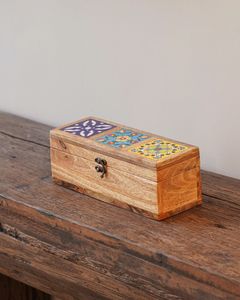 Luxurious Printed Wooden Jewelry <b>Box</b> Handmade Modern Custom Shelf <b>Box</b> Jewelry Organizer for Trendy Gifting <b>Vanity</b> & Home Decor - Product Image 4