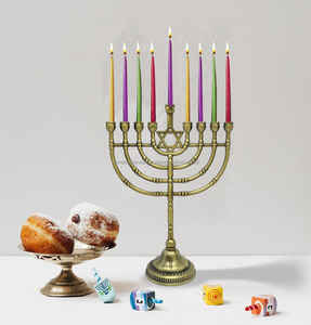 Bougie fantaisie dorée Menorah Luxury Best Quality Standard Wholesale Décorative Modern Candle Menorah Disponible par WONDER OVERSEAS - Product Image 2