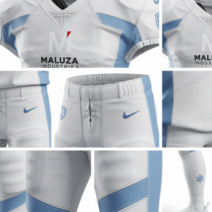 Uniforme de football américain personnalisé, ensemble maillot et pantalon entièrement sublimé, haute qualité, respirant, pour jeunes et adultes, entraînement - Product Image 5