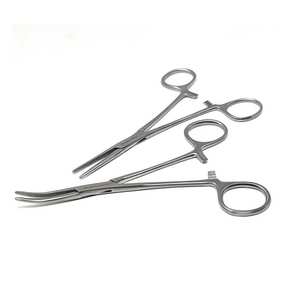 ชุดคีมหนีบห้ามเลือด 8 ชิ้น แบบตรงและโค้ง ทำจากสแตนเลสสตีล พร้อมตัวล็อค อุปกรณ์ผ่าตัด ชุดเครื่องมือมืออาชีพ - Product Image 4