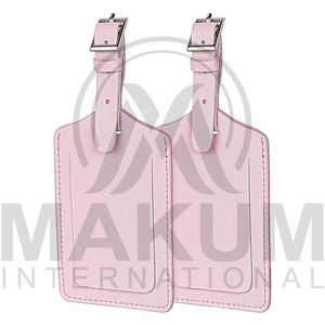 Étiquettes de bagages en cuir personnalisées MAKUM INTERNATIONAL avec logo et design sur mesure MI.LT.001 - Product Image 2