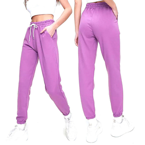 Pantalones deportivos casuales de alta calidad para mujer, pantalones de chándal oversize para correr, pantalones deportivos lisos para mujer en venta. - Product Image 6