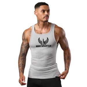 Camiseta sin mangas gris acanalada para hombre, camiseta deportiva para gimnasio, ajuste muscular, ropa deportiva para entrenamiento y fitness - Product Image 1