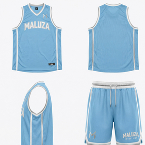 ชุดกีฬาบาสเก็ตบอลแบบสั่งทำ กางเกงขาสั้น ระบายอากาศได้ดี สำหรับฝึกซ้อมและเล่นสตรีทบอล รุ่น MALUZA INDUSTRIES - Product Image 6