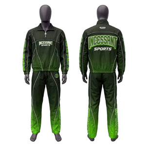 Conjunto Deportivo Personalizado con Logotipo para Hombre, Chaqueta Cortavientos y Pantalones Deportivos con Forro Polar Sublimado en Degradado, Ropa Deportiva Técnica para Correr |   Ropa Deportiva OEM/ODM - Product Image 2