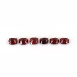 Gema Suelta de Granate Rojo Natural, Corte Cojín, Granate Rojo Intenso Facetado de Alta Calidad para Joyería - Product Image 3