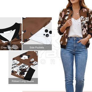 Fashion Wears Women Printing Varsity Jackets Relaxed Comfort Clothing For Daily Streetwear Style In Low Moq - Product Image 6