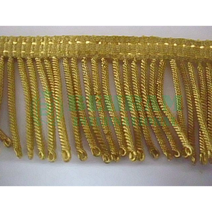 Custom High Quality Gold Bullion Wire Tassel <b>Fringe</b> for Garment Use Customized Sizes Religious Vestment Decoration - Product Image 2