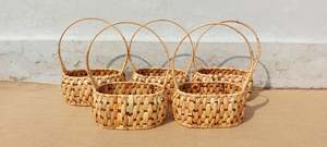 Modern Home Decor High Quality <b>Plastic</b> Rattan Fruit Storage <b>Basket</b> with Serving Tray for Wedding and Kitchen Use - Product Image 5
