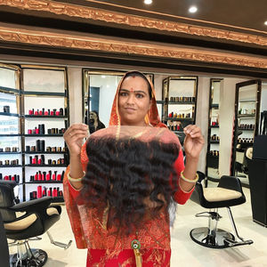 100% Venta al por mayor Proveedor de cutícula alineada 13*4 Frontal rizado ondulado Natural negro crudo vietnamita extensiones de cabello humano virgen - Product Image 1