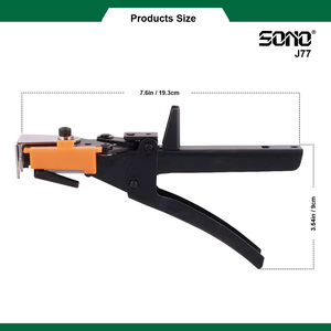 Outil de ligature de branches de pommier industriel SONO J77, attache rapide pour arbres, manche en acier au carbone, outil agricole moderne en métal - Product Image 4