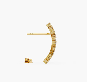 ต่างหูเพชรทรงหยดน้ำ Betterstar Premium Lab Diamond ชุบทอง ดีไซน์วินเทจ รับรองโดย IGI เครื่องประดับเงินสำหรับผู้หญิง ของขวัญ - Product Image 3