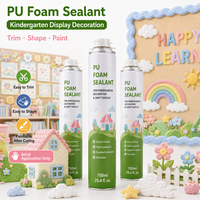 Mousse expansive polyuréthane haute expansion pour la construction, les panneaux d'affichage scolaires, les accessoires faits main et la découpe facile
