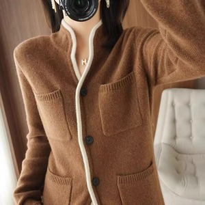 Power Abaan Sports Polyester/Cotton Breathable Floral Print <b>Winter</b> Women's V-neck Cardigan Casual Knit <b>Tops</b> Korean Fashion - Product Image 6