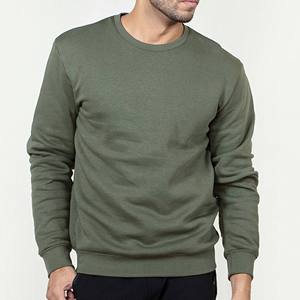 Sudadera de Cuello Redondo para Hombre, Color Verde Oliva, Tejido de Punto, Algodón, Estilo Casual, Otoño, Corte Regular 2027 - Product Image 6