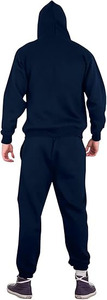 Men's Winter Midnight Fleece Tracksuit Versatile Two-Piece Casual Set Featuring Full-<b>Zip</b> <b>Hooded</b> Jacket Reversible Eco-Friendly - Product Image 2