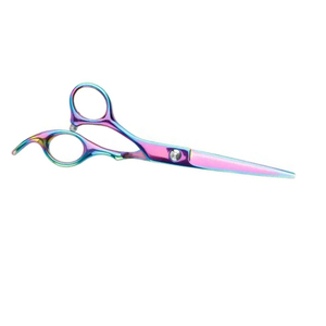 Ciseaux de barbier professionnels en acier inoxydable avec lame tranchante et repose-doigts amovible pour salons de beauté - Product Image 4