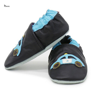 Zapatos de Bebé de Cuero Genuino con Suela Suave y Flexible, Primeros Zapatos para Caminar para Bebés y Niños Pequeños, Empaque Personalizado en Caja para Venta al Por Mayor - Product Image 1