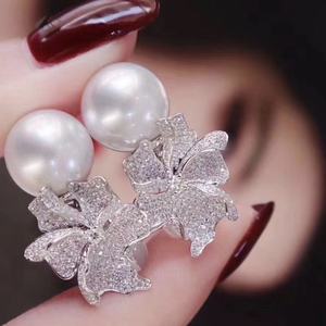 Pendientes Colgantes de Perlas Naturales de Color Púrpura Emperador, Versátiles, con Esencia de Amor, en Oro de 18 Quilates, Nueva Colección Primavera/Verano, 9-10 mm, Redondos, Combinación Perfecta - Product Image 2