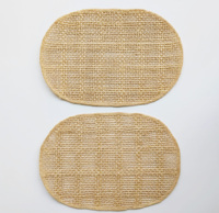 Set de table rond en jute tressé à la main Litian, sets de table en herbe de mer, sets de table en osier, sets de table tissés, articles de table