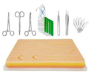 Kit de pratique de suture manuel réutilisable en acier inoxydable Salaar Industry BS-MSK-040, instruments chirurgicaux, certification CE ISO13485 - Product Image 2