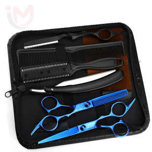 Professional Hair Cutting Tool Kit Stainless Steel Barber Scissors Comb <b>Razor</b> Hairdressing Salon Tool <b>Set</b> IMANS - Product Image 4