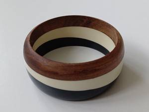 Chic Wooden <b>Bangles</b> for Women Bulk Jewelry for Retail and Export by Tradebyd - Product Image 1