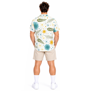 <b>Mens</b> Custom Printed <b>Beach</b> <b>Shirt</b> Breathable Sublimation Hawaiian Tropical Vacation Resort Summer Short Sleeve Apparel - Product Image 6