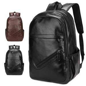 Nouveau sac à dos en cuir PU pour homme, tendance mode, sac à dos de loisirs en plein air, sac pour ordinateur portable, sac pour homme - Product Image 1