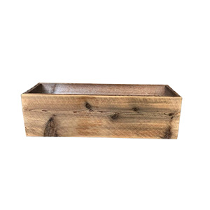 Jardinera Rectangular Larga de Madera al por Mayor, Maceta Vintage de Madera para Flores, Contenedor para Suculentas, Jardinera Decorativa para Jardín - Product Image 5