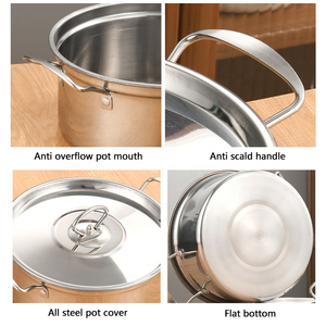 Large Woks <b>Set</b> With Durable Finish Deep Cooking Surface Heat Resistant Handles And Excellent Cooking Performance For Everyday - Product Image 4