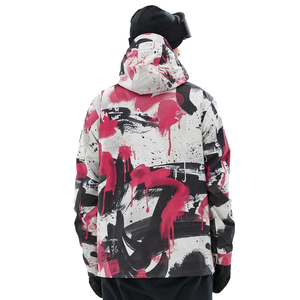 Men Winter Ski Jacket <b>Waterproof</b> Snowboard Jacket Warm <b>Padded</b> Wind Resistant Breathable Hooded Outdoor Sportswear Custom Private - Product Image 4