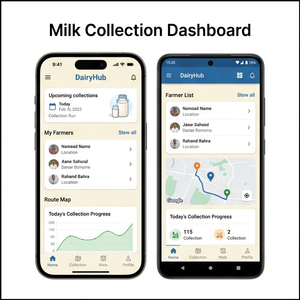 แอปพลิเคชัน RoyalCraft Milk Collection สำหรับการจัดการห่วงโซ่อุปทานนม สำหรับ iOS/Android/Mac - Product Image 1