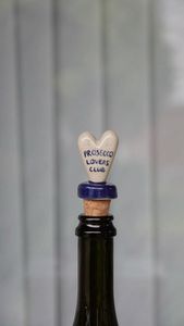 Tapón de Corcho para Botellas de Vino, Diseño Floral Vintage, Cerámica, Hecho a Mano, Sellador Decorativo para Vino, Champán, Licores y Bar en Casa - Product Image 3